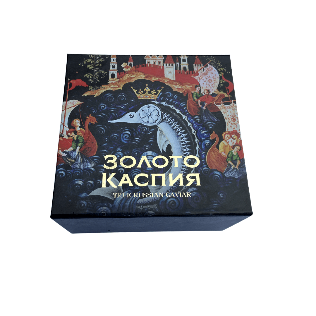 Подарочная коробка для чёрной икры, 2х50г
