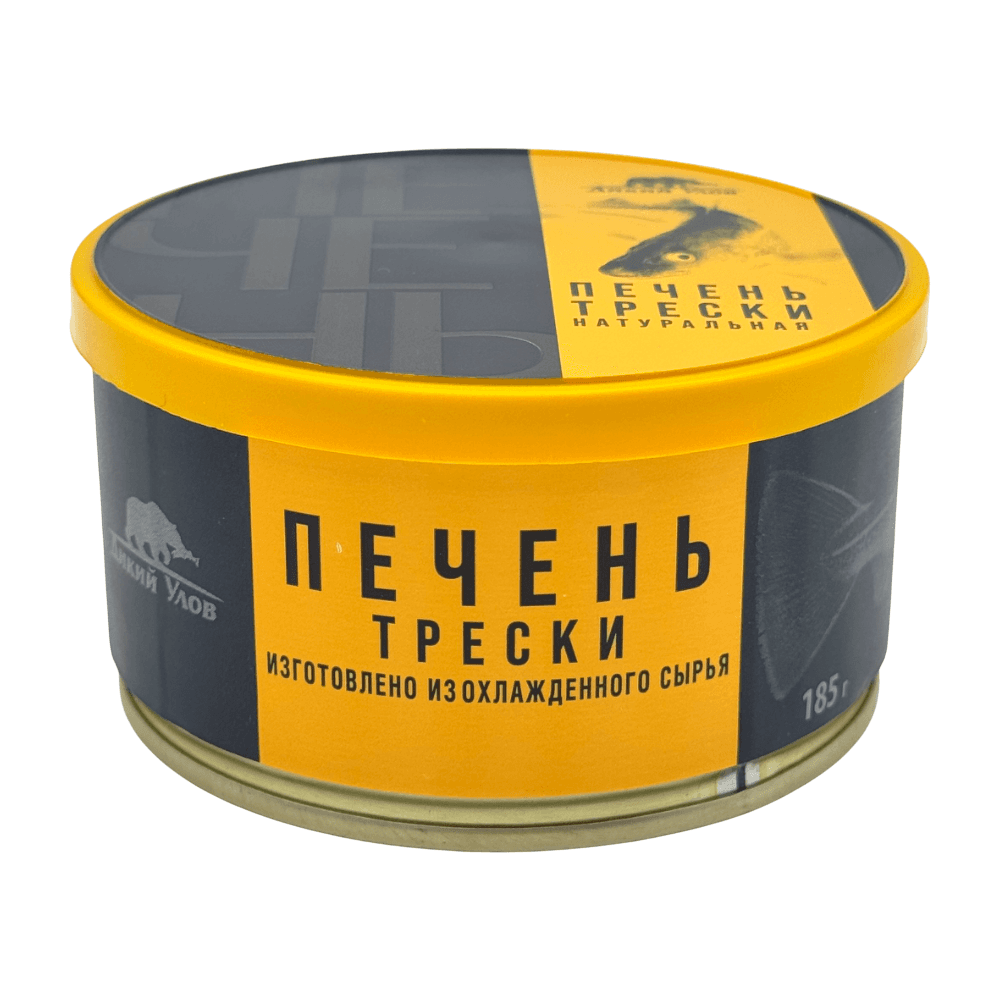 Печень трески натуральная, «Дикий Улов», 185 г