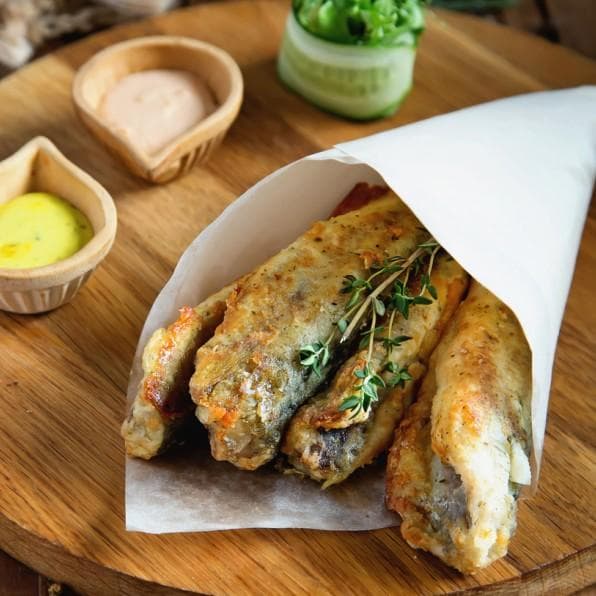 Жареная навага