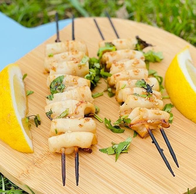 Кальмар на шпажках