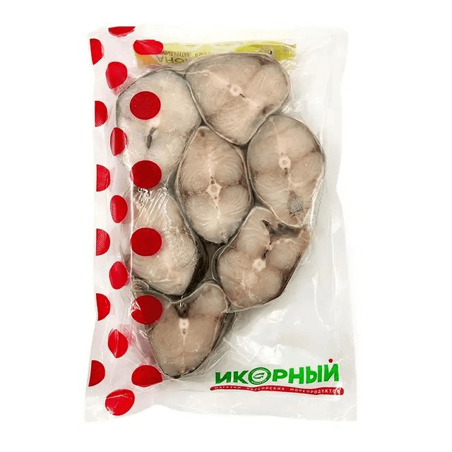 Черная треска (угольная), стейки свежемороженые, «Икорный», 600 г