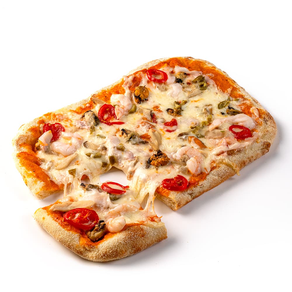 Пицца с морепродуктами и соусом Том Ям, "Аврора+", 480 г