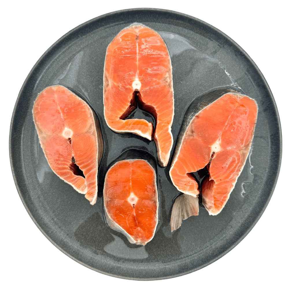 Дикий лосось нерка, стейк свежемороженый, «Икорный», 600 г