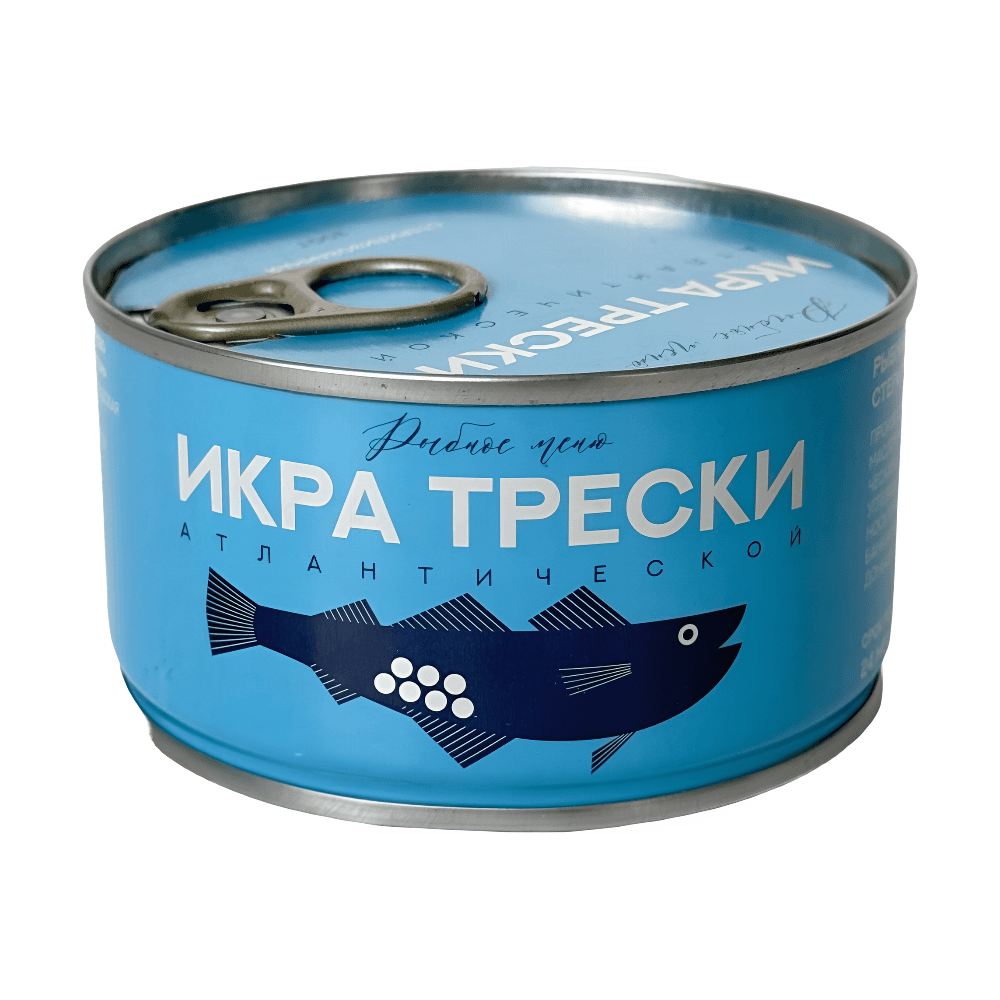 Икра трески, "Рыбное меню", 200 г