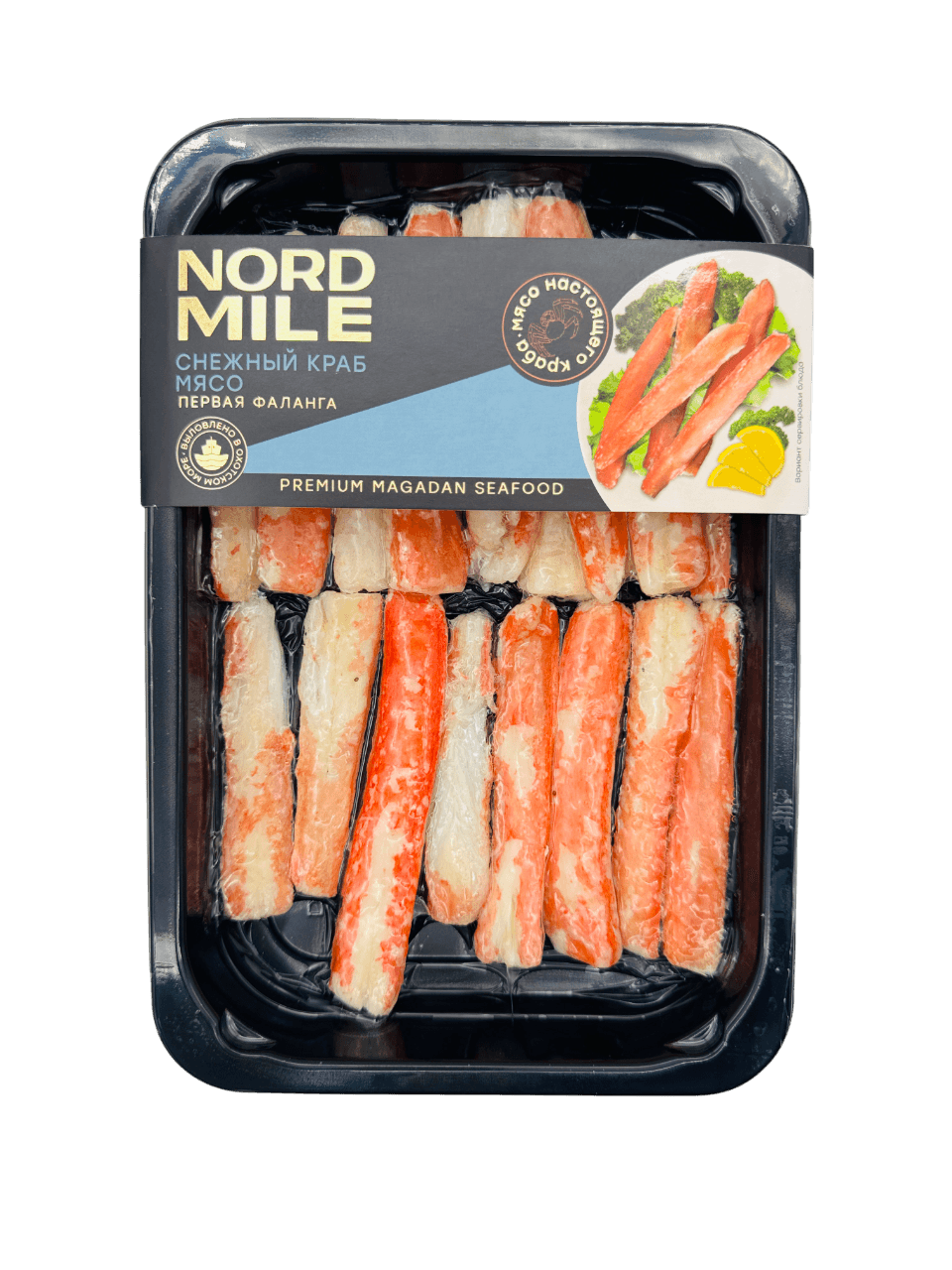 Мясо краба (фаланга №1), варено-мороженое, «NORD MILE», 300 г