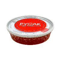 Красная икра лососевая зернистая (Кета), без консервантов, «Русак», 100 г