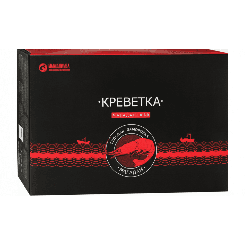Креветка северная магаданская 70/90, варено-мороженая, 5 кг