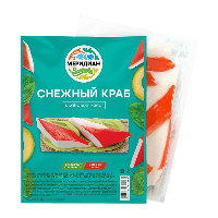 Крабовое мясо "Снежный краб", охлажденное, "Меридиан", 200 г
