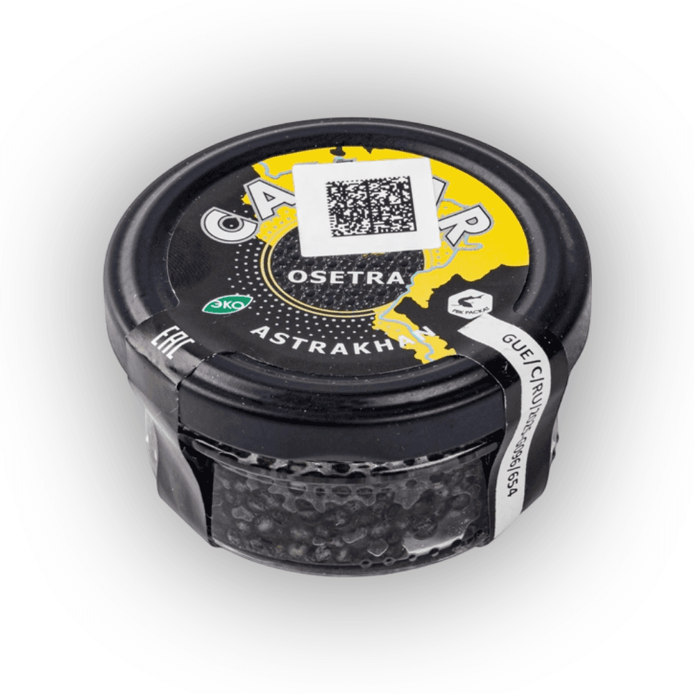 Черная икра осетровая зернистая «Астраханская» Premium, 50 г