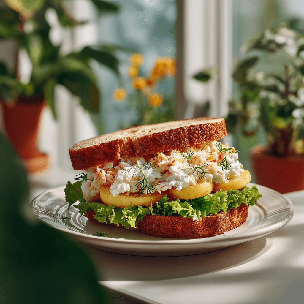 Сэндвич с крабом