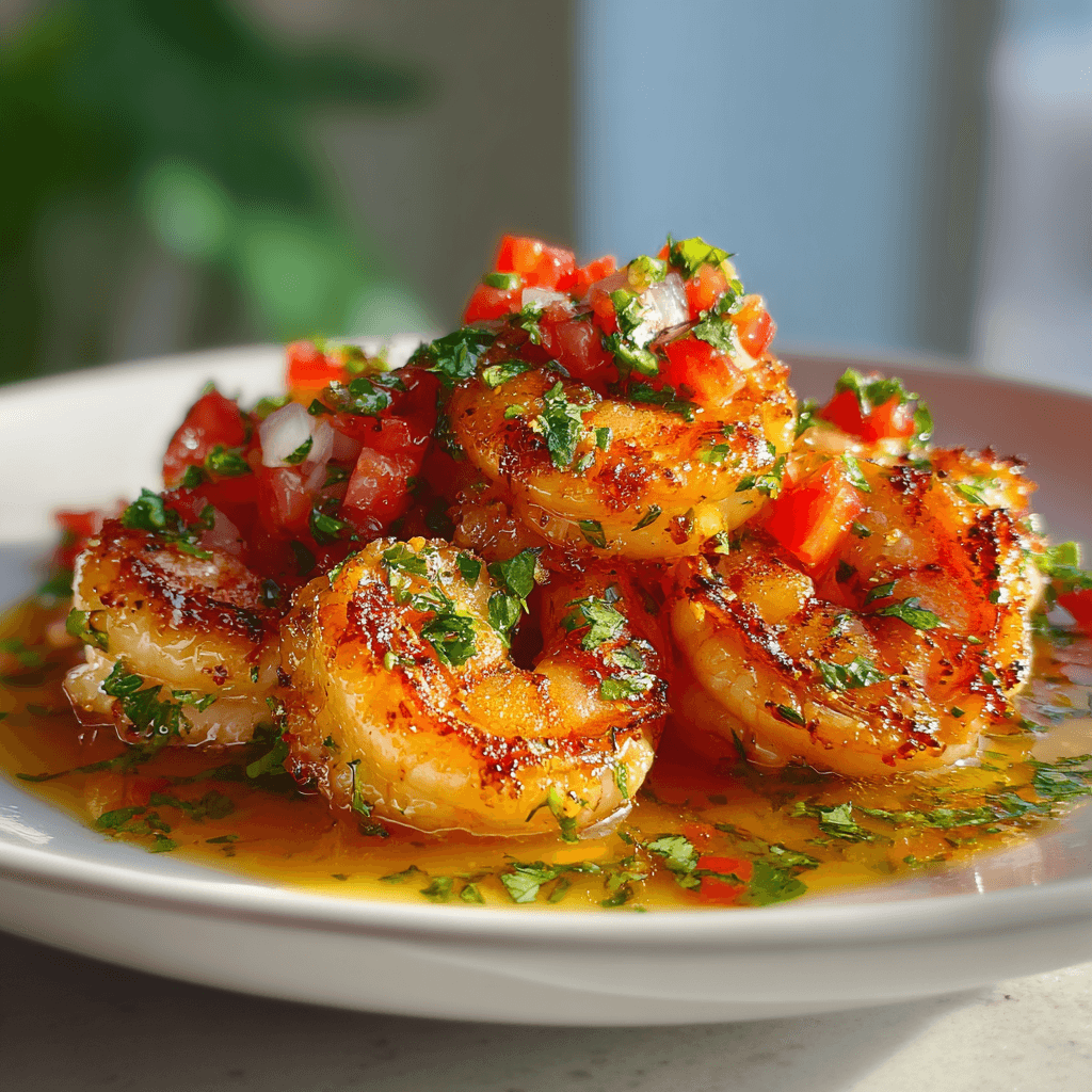 Ароматные жареные креветки