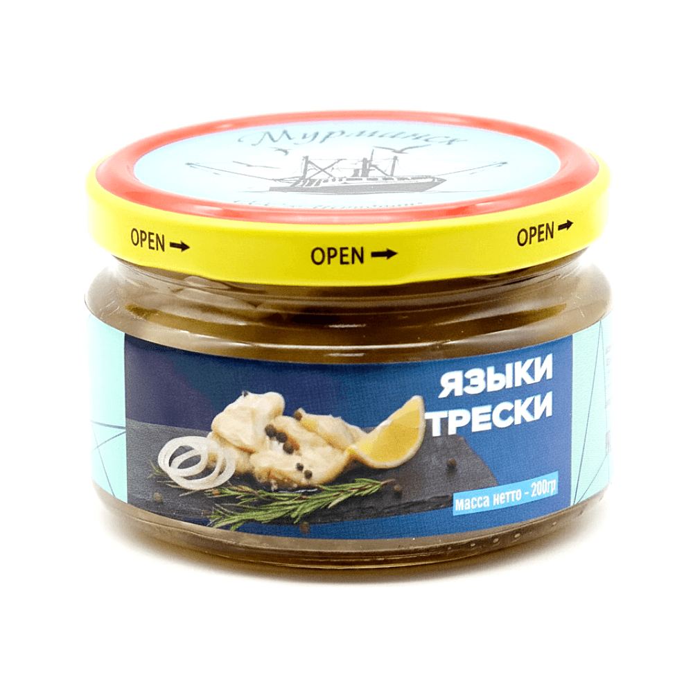 Языки трески в масле, «Кольские деликатесы», 200 г