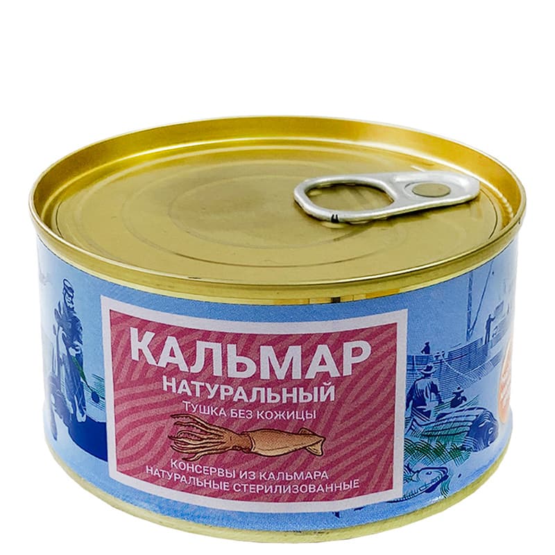 Кальмар натуральный, «Камчаттралфлот», 185 г