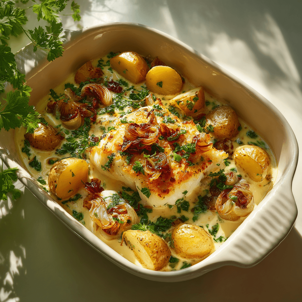 Рыба с картошкой в духовке