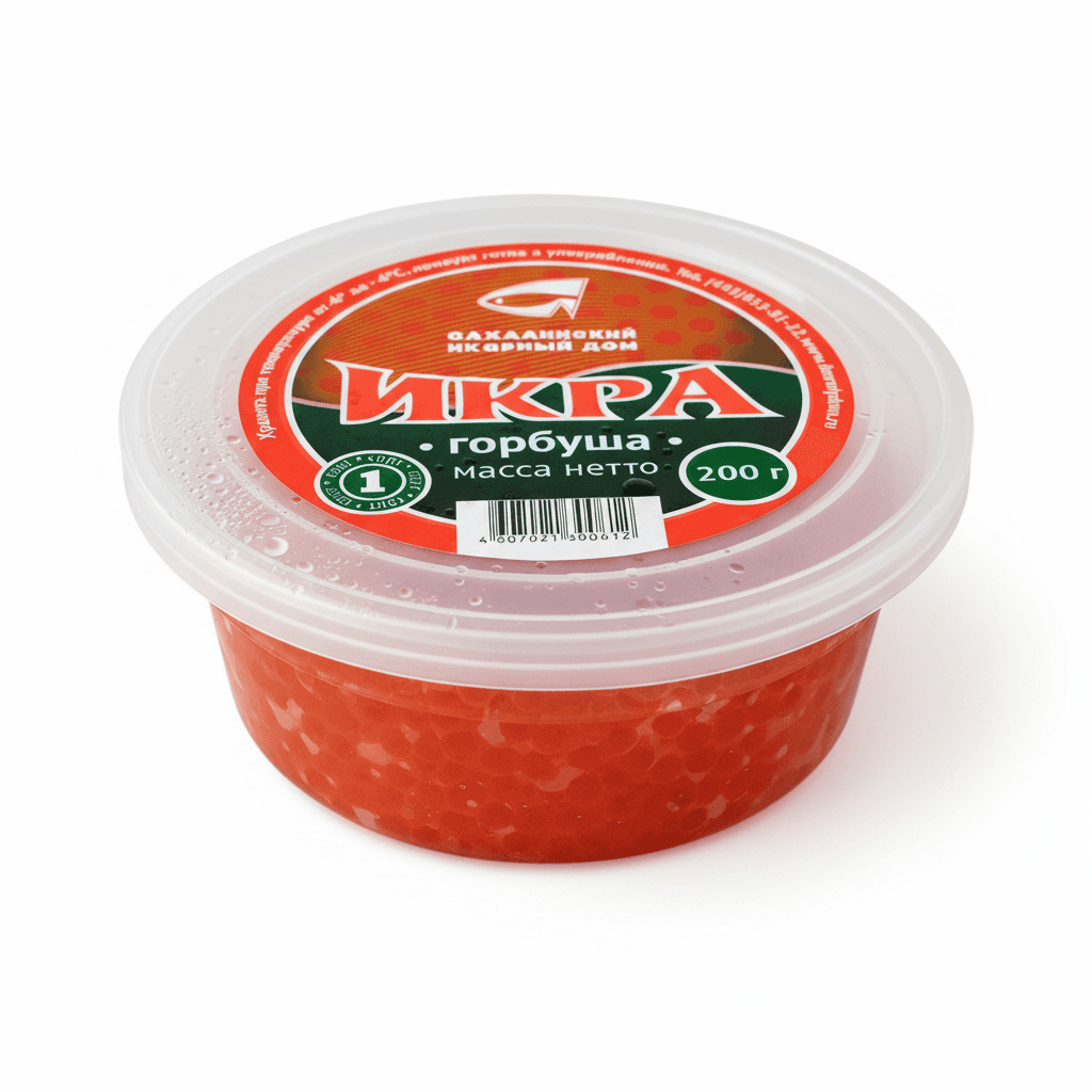 Красная икра лососевая зернистая (Горбуша), «Икорный», 200 г. Путина 2025