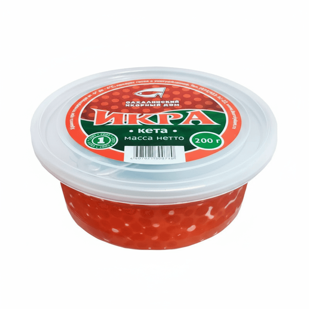 Красная икра лососевая зернистая (Кета), «Икорный», 200 г. Путина 2025