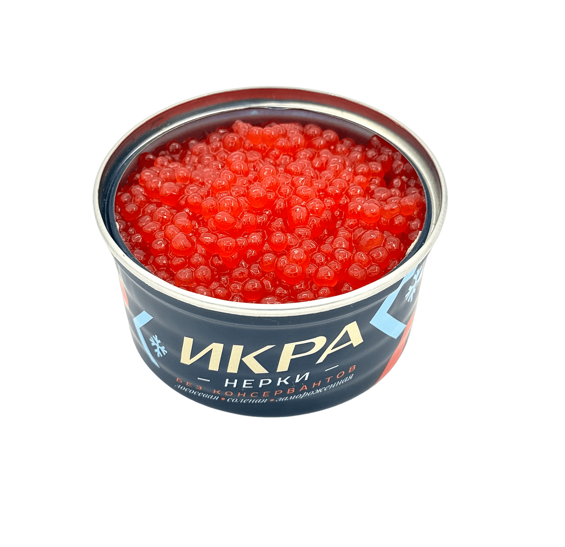 Красная икра лососевая зернистая (Нерка), без консервантов, "Укинский лиман", ж/б 125 г. Путина 2025