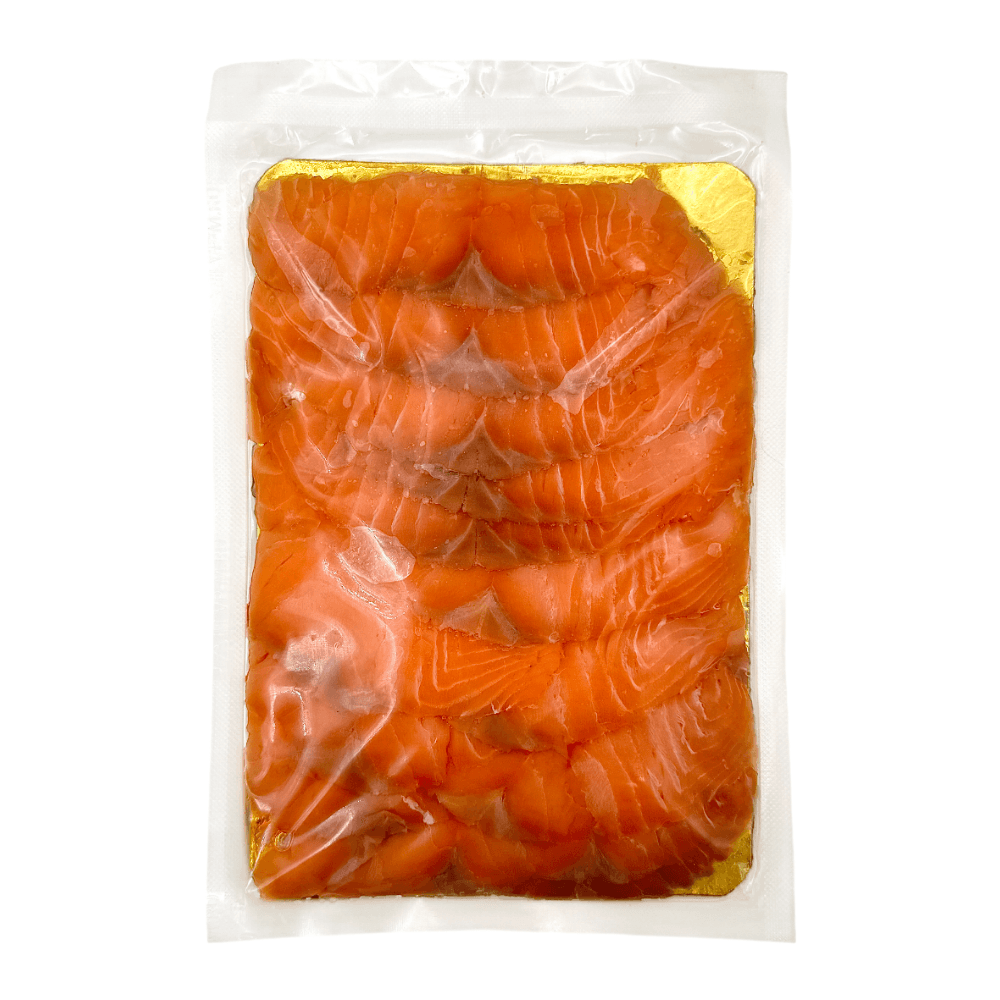 Лосось, филе-ломтики слабосоленые, замороженные, 500 г