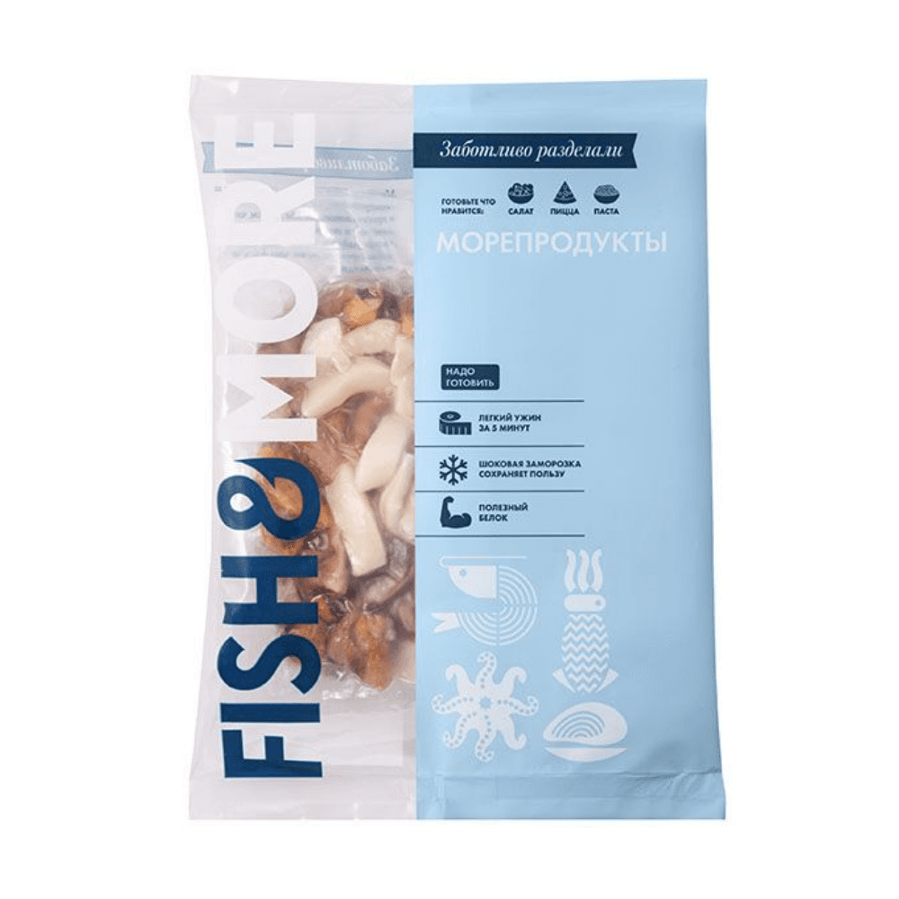 Морской коктейль из морепродуктов, "FISH&MORE", 500 г
