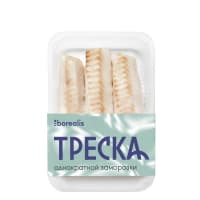 Треска, филе лойн (спинка) без кожи, свежемороженое, Borealis, 400 г