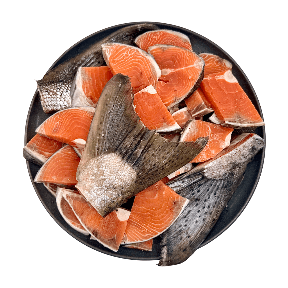 Дикий лосось чавыча, рыбный набор для ухи, 1 кг