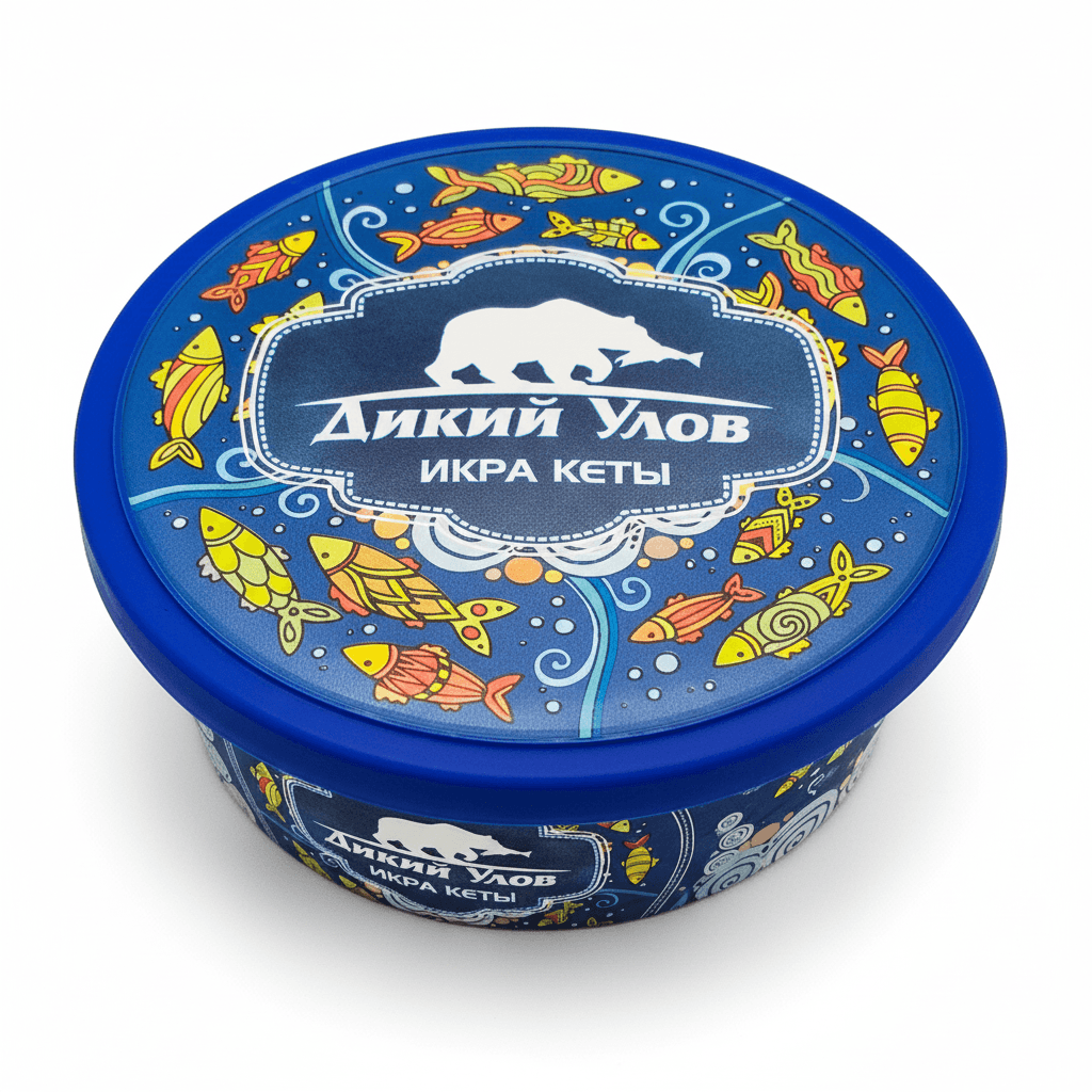 Красная икра лососевая зернистая (Кета), без консервантов, «Дикий улов», 200 г. Путина 2025