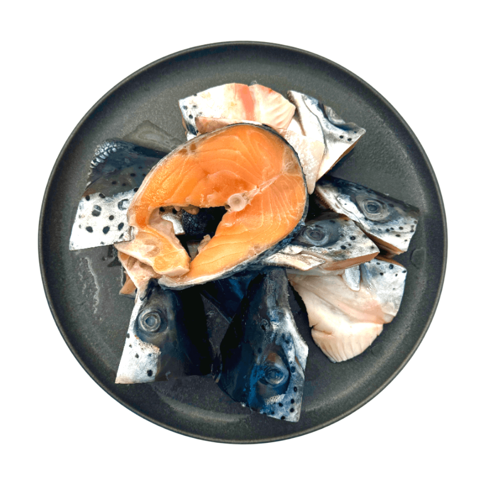 Семга атлантическая, рыбный набор для ухи, «Икорный», 1 кг