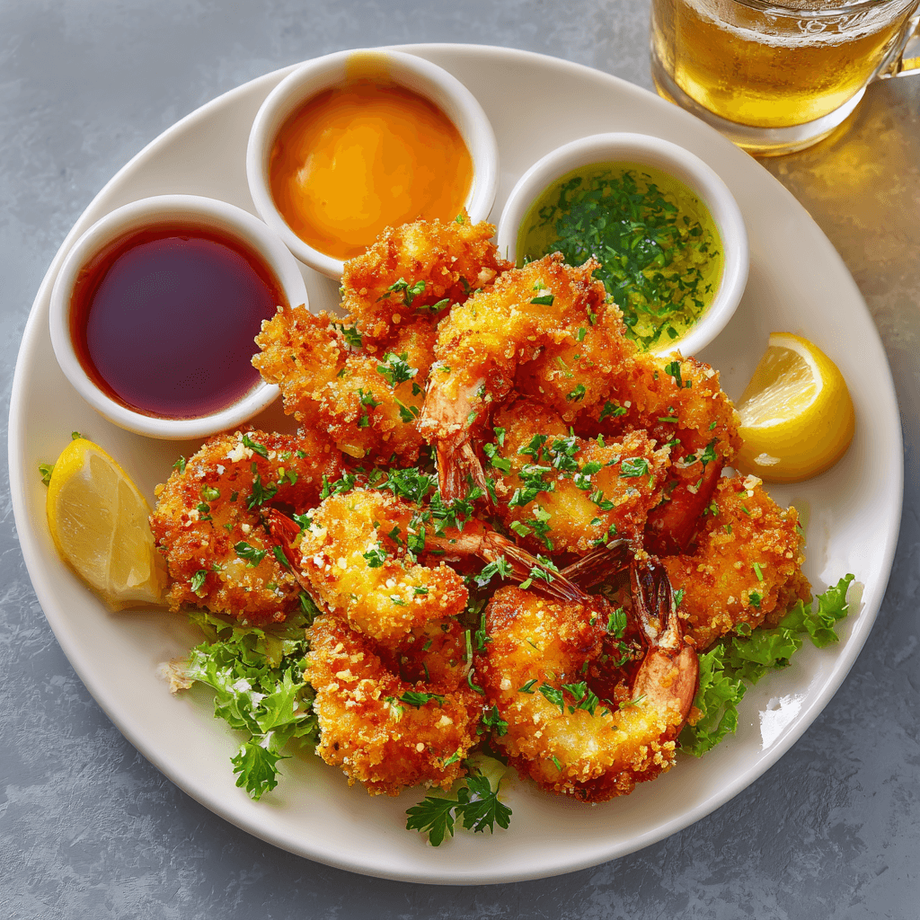 Креветки в кляре