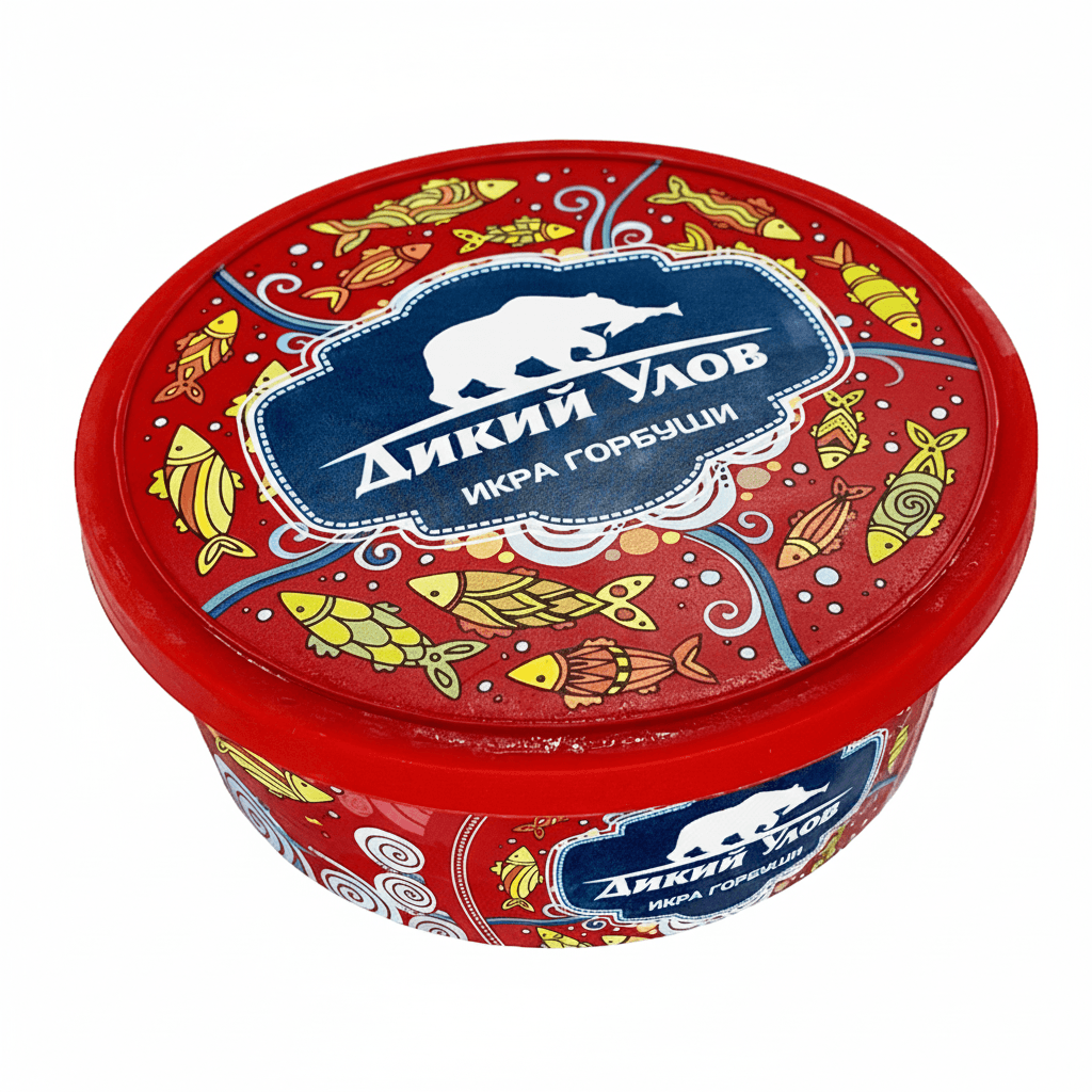 Красная икра лососевая зернистая (Горбуша), без консервантов, «Дикий улов», 200 г. Путина 2025