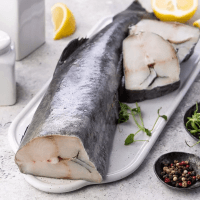 Черная треска (угольная) без головы свежемороженая, «Икорный», ~0,9 кг