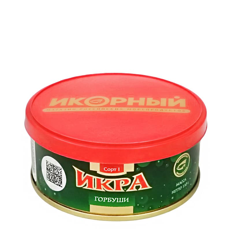 Красная икра лососевая зернистая (Горбуша) ж/б, 110 г