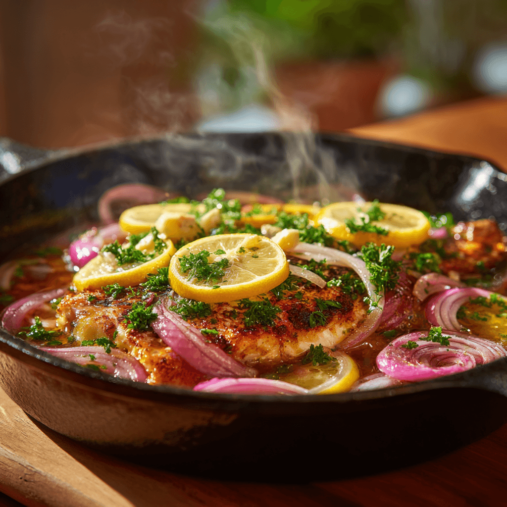 Тушеная барабулька