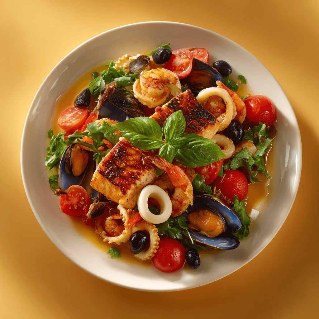 Морепродукты по-средиземноморски