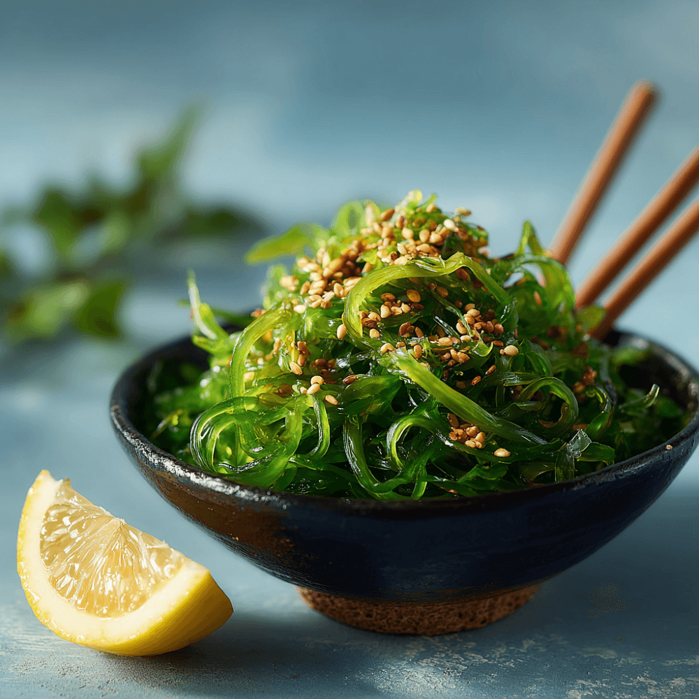 Салат чука с ореховым соусом