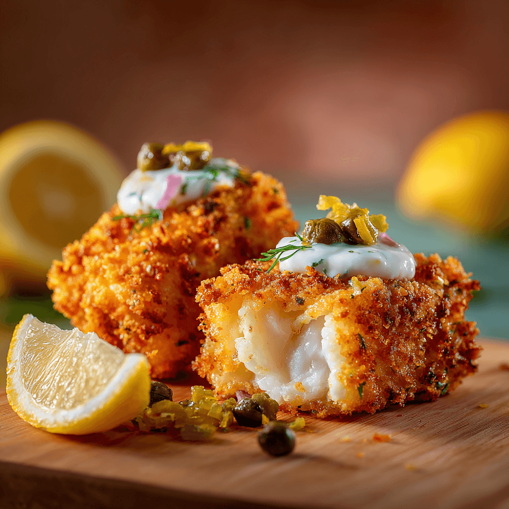 Рыбные палочки с соусом тартар