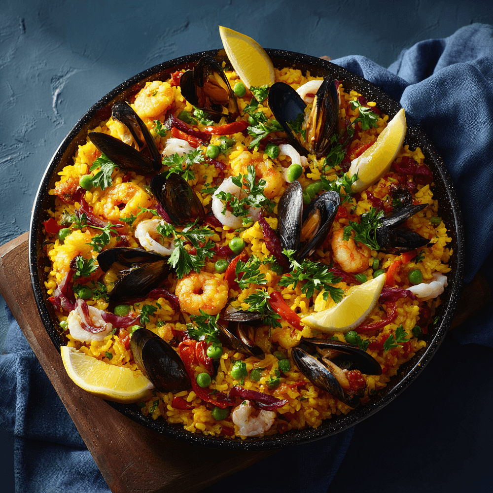 Паэлья с морепродуктами