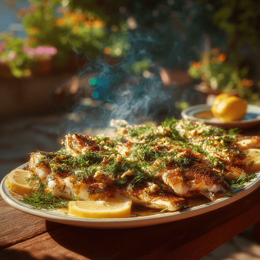 Шашлык из судака на мангале