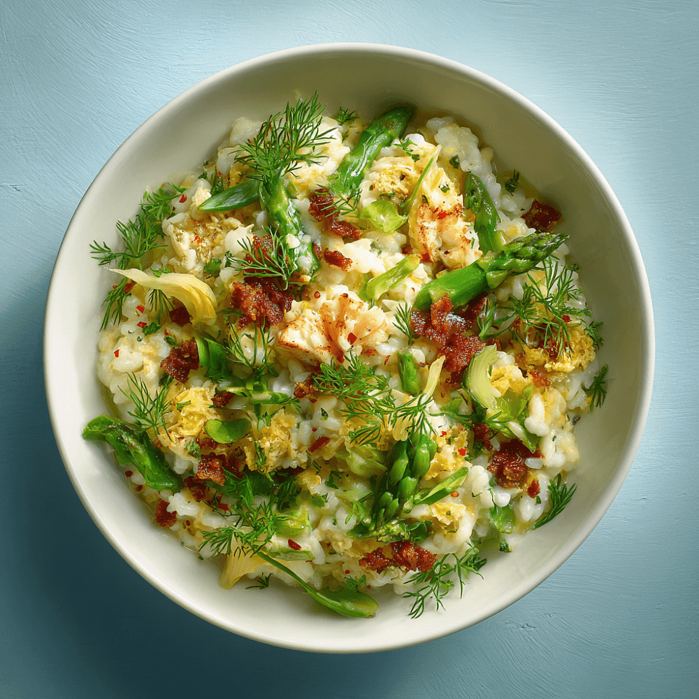 Ризотто с крабом и фенхелем