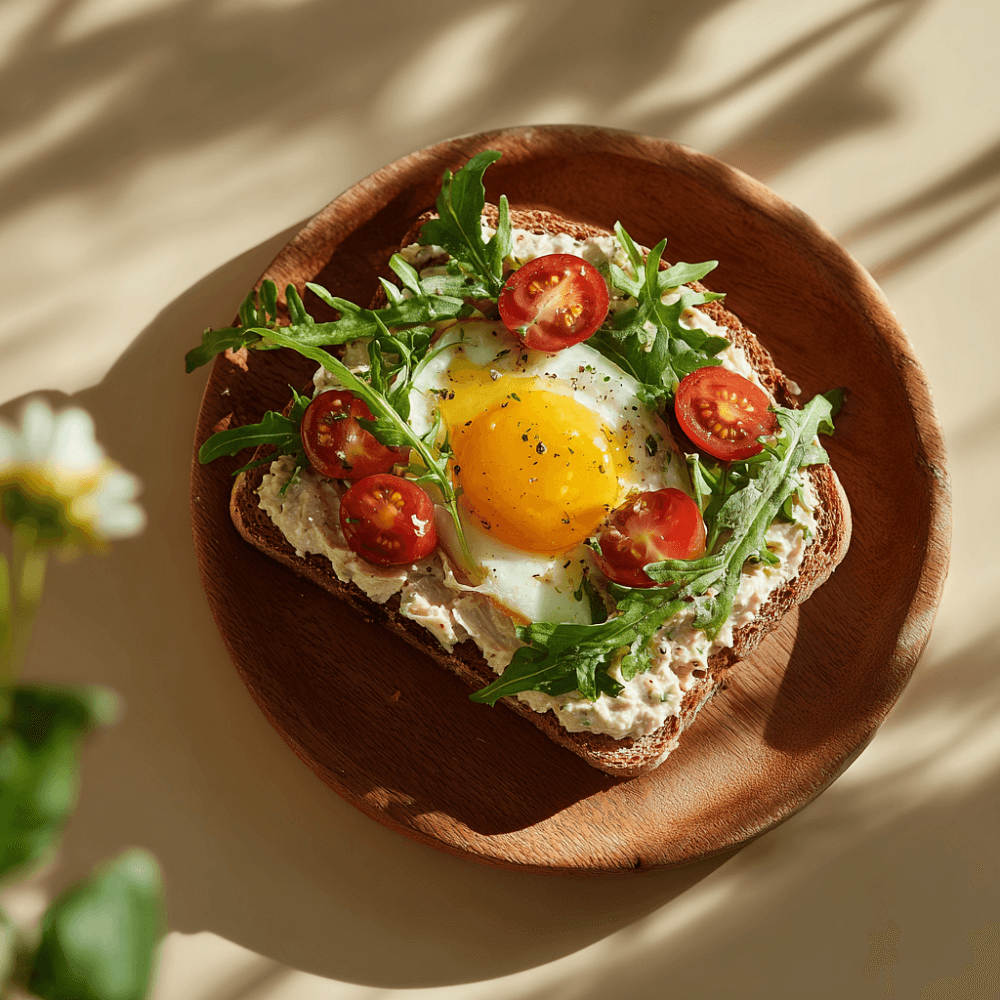 Брускетта с печенью трески