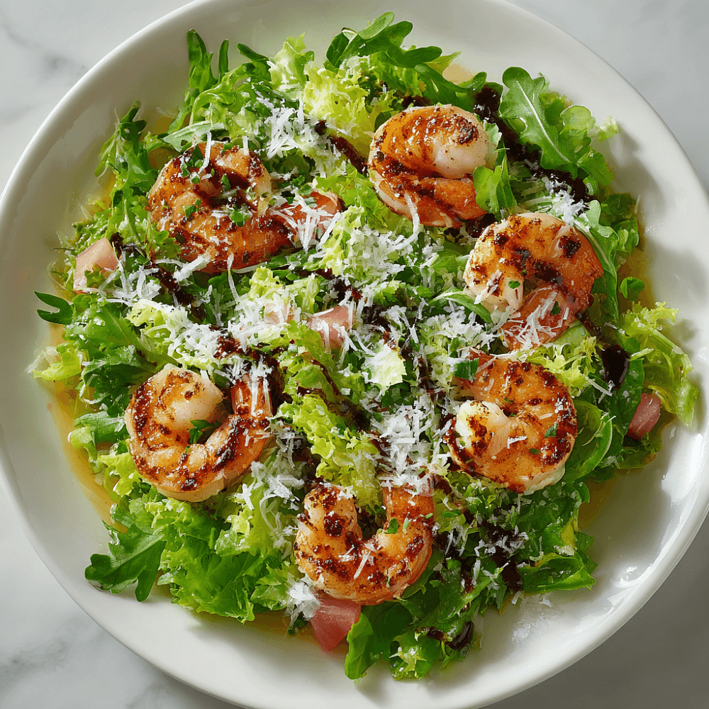 Руккола с креветками