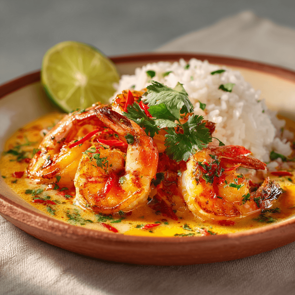 Просто огонь! Острые креветки в соусе Том Ям