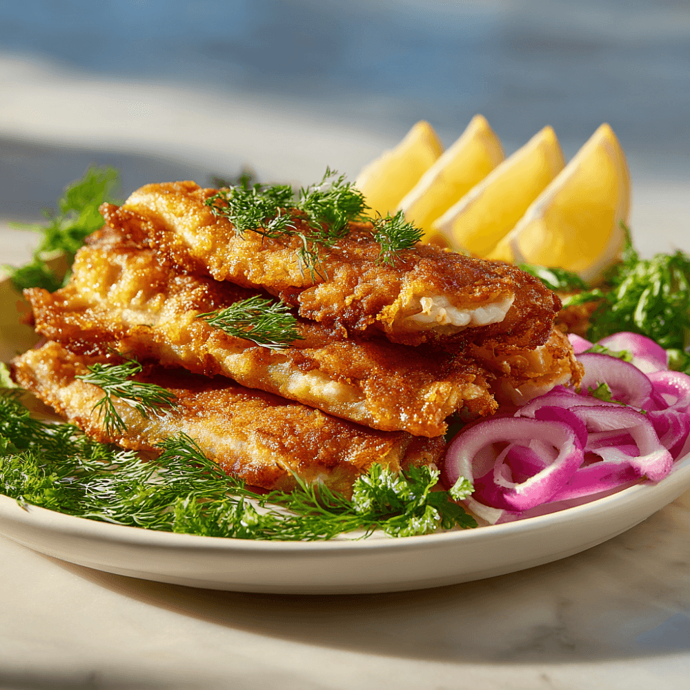 Жареная корюшка