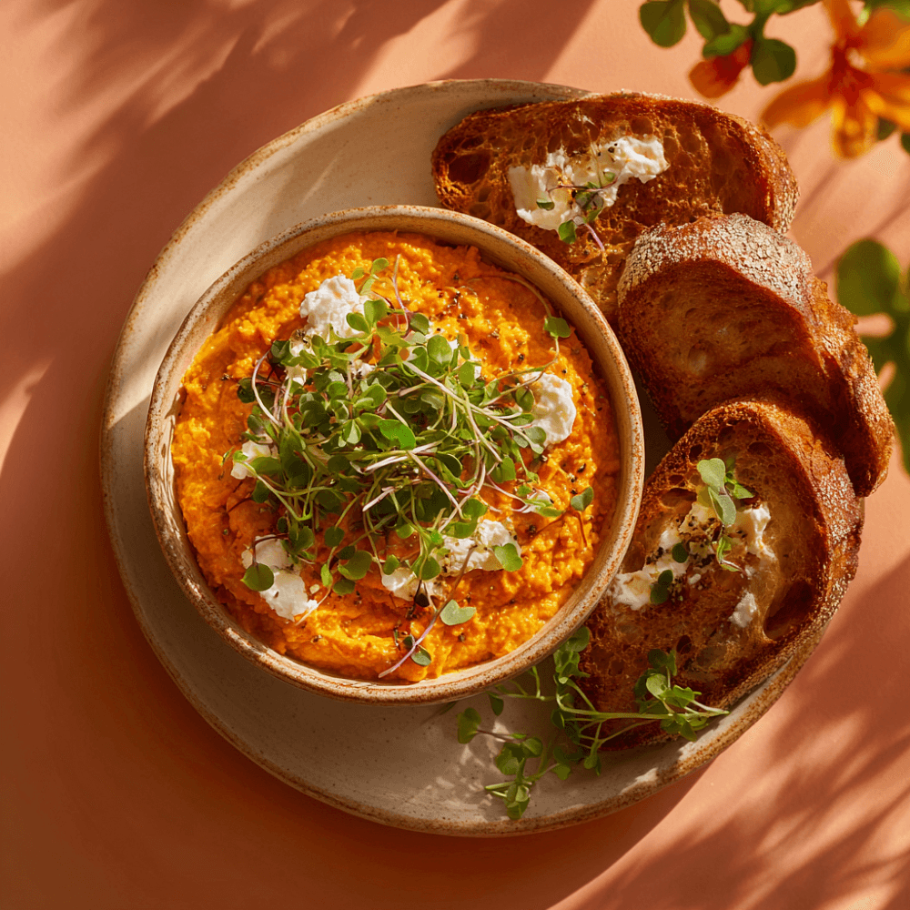 Быстрая закуска с тыквенной икрой