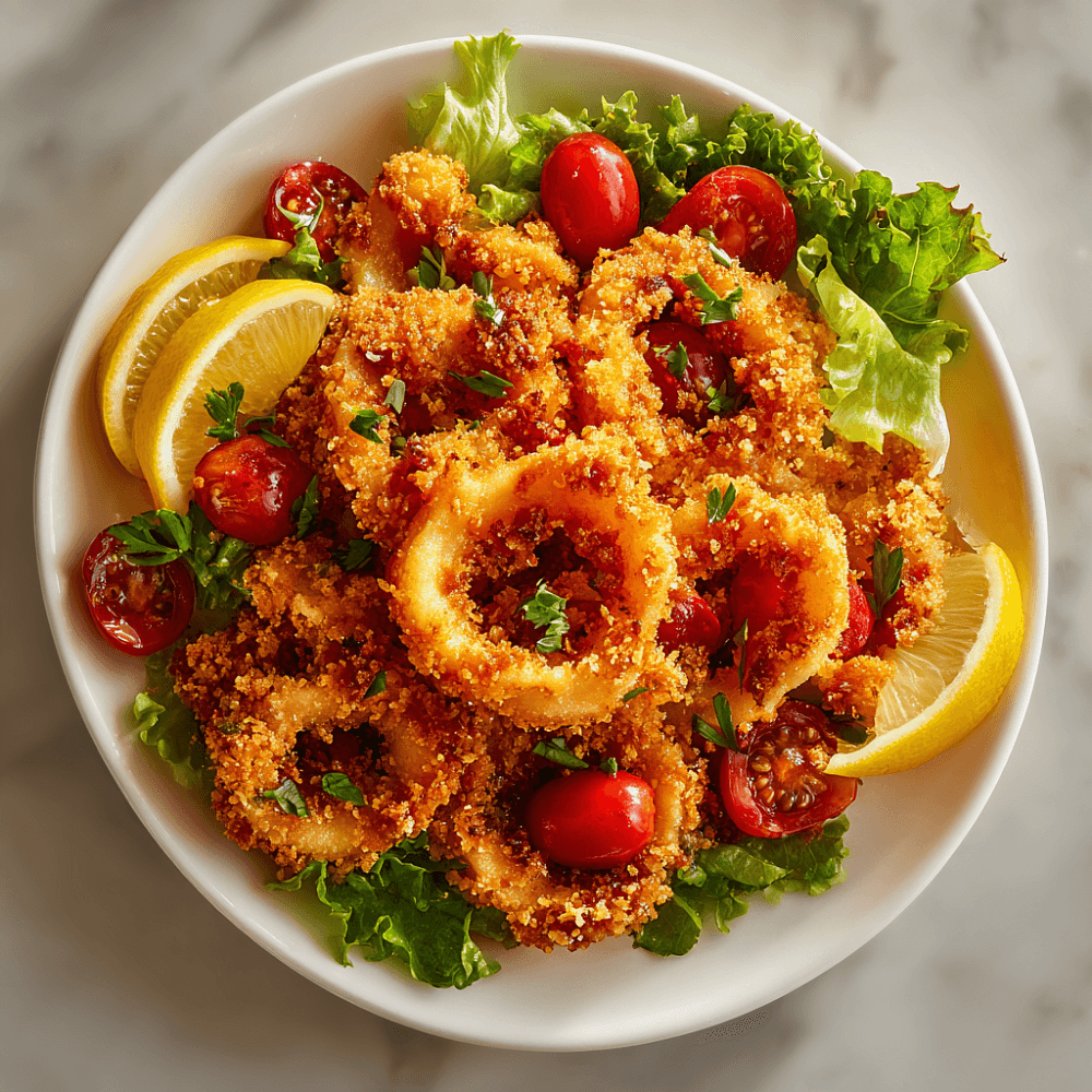 Закуска из кальмара в духовке