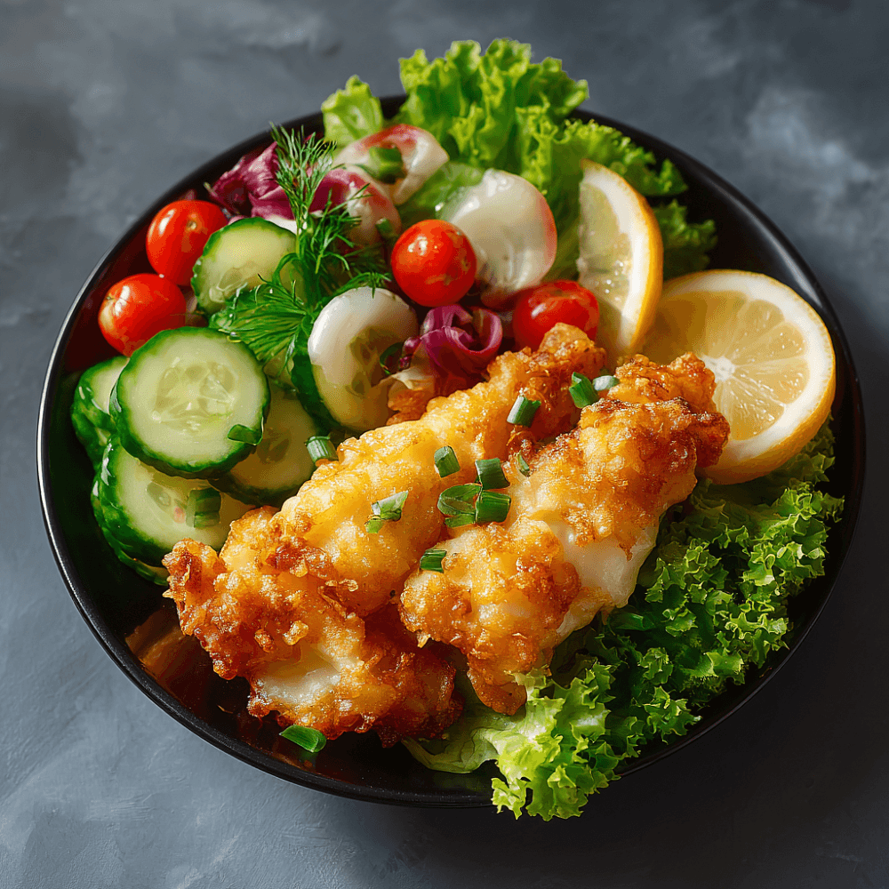 Лойны трески в золотистом кляре