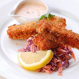 Рыбные палочки с соусом тартар