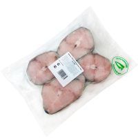 Черная треска (угольная), стейки свежемороженые, «Икорный», 600 г