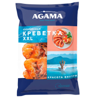 Креветка королевская XXL варено-мороженая, Agama, 700 г