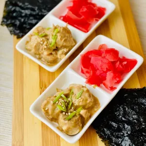 Морской гребешок с васаби