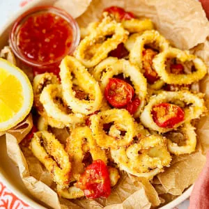 Закуска из кальмара в духовке 